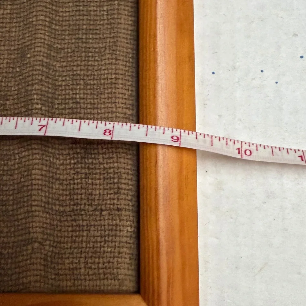 Vintage Wood Display Board Frame Rustic Brown Farmhouse Decor 11x9 Natural